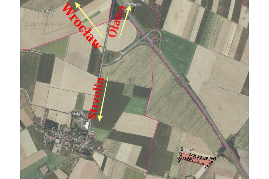 oławski, Oława, Działka usługowa 2,4 h obok zjazdu z autostrady A4
